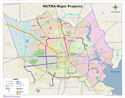 toll roads in houston map Hctra Harris County Toll Road Authority toll roads in houston map