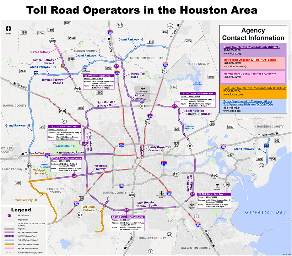 North Texas Tollway Map HCTRA — Harris County Toll Road Authority